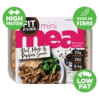 Fit Foods Beef, Mash & Pepper Sauce Mini Meal 250g