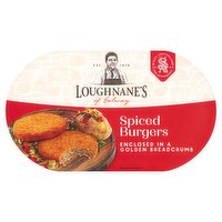 Loughnane's of Galway Spiced Burgers Enclosed in a Golden Breadcrumb 184g