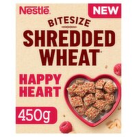 Nestlé Shredded Wheat Bitesize Happy Heart Raspberry & Nuts Breakfast Cereal 450g