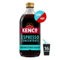 Kenco Espresso Coffee Concentrate Unsweetened Black Iced or Hot 485ml