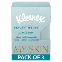 Kleenex My Skin Beauty Tissues for Oily Skin On The Go Facial Tissue