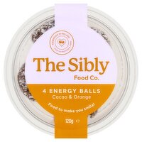 The Sibly Food Co. 4 Energy Balls Cacao & Orange 120g
