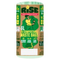 Rise 6L 20 Compostable Waste Bags