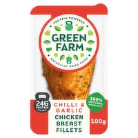 Green Farm Chilli & Garlic Chicken Breast Fillet 100g