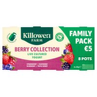Killowen Farm Live Cultured Yogurt Berry Collection 8 x 125g