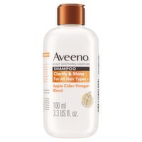 Aveeno Haircare Clarify and Shine+ Apple Cider Vinegar Shampoo 100ml