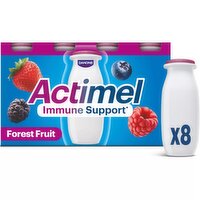Actimel Forest Fruit Immune Support Live Yoghurt Drink, 8x100g