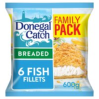Donegal Catch 6 Breaded Fish Fillets 600g