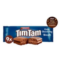 Arnott’s Tim Tam Extra Chocolatey Milk Chocolate Flavour Biscuits, 9 Bars, 200g