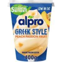Alpro Peach Passion Greek Style Big Pot Yoghurt, 400g