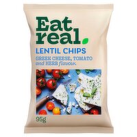 Eat Real Greek Cheese, Tomato & Herb Lentil Chips Sharing 95g