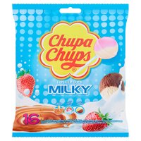 Chupa Chups 16 Assorted Milky Flavour Lollipops 192g