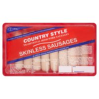 Country Style Traditional Irish Pork Skinless Sausages 454g