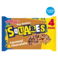 Kellogg's Rice Krispies Squares Curious Caramel & Chocolate Snack Bars 4x36g