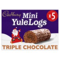 Cadbury Mini Yule Logs Triple Milk Chocolate Cakes 5 Pack