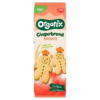 Organix Gingerbread Men Biscuits Toddler Snacks 135g 12 months+