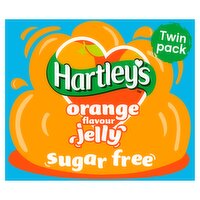 Hartley's Orange Flavour Crystal Jelly Sugar Free Twin Pack 23g
