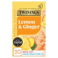 Twinings Lemon & Ginger 20 Tea Bags 30g