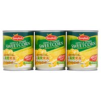 Sunny South Sweet & Tender Sweetcorn 3 x 198g