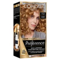 L'Oréal Paris Preference 7.3 Golden Blonde, Rich Luminous Fade-Defying Permanent Colour
