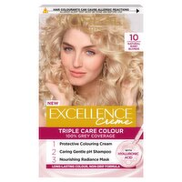 Excellence Créme 10 Baby Blonde: 100% Grey, nourished shine, for ultimate blonde.