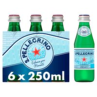 San Pellegrino Sparkling Natural Mineral Water Glass 6x250ml