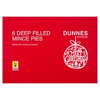 Dunnes Stores 6 Deep Filled Mince Pies 343g