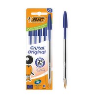 BIC Cristal Original Ball Pens x5