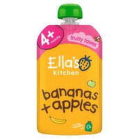Ella's Kitchen Organic Bananas and Apples Baby Food Pouch 4+ Months 120g