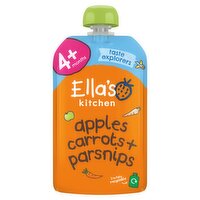 Ella's Kitchen Organic Apples, Carrots and Parsnips Baby Food Pouch 4+ Months 120g