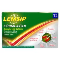 Lemsip Cough & Cold 12 Capsules