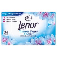 Lenor Fabric Tumble Dryer Sheets Spring Awakening, 34 Sheets
