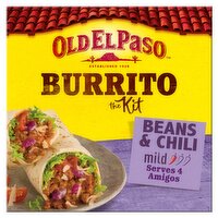 Old El Paso Burrito Kit Bean & Chilli Mild 620g