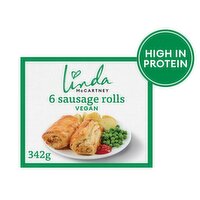Linda McCartney's 6 Vegetarian Sausage Rolls 342g