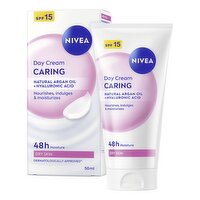 NIVEA Caring 48h Day Face Cream SPF15 50ml