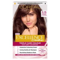 L'Oréal Paris Excellence Créme Permanent Hair Dye, 5.15 Natural Ice Brown