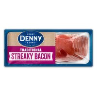 Henry Denny & Sons 8 Traditional Streaky Bacon Slices 150g