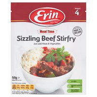 Erin Meal Time Sizzling Beef Stirfry 50g