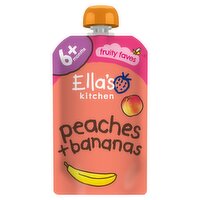 Ella's Kitchen Peaches + Bananas  6+ Months 120g