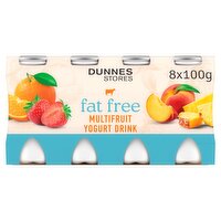 Dunnes Stores Low Fat Multifruit Yogurt Drink 8 x 100g
