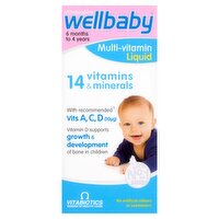 Wellbaby Multi-Vitamin Liquid 6 Months to 4 Years 150ml