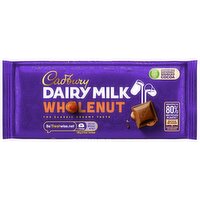 Cadbury Dairy Milk Wholenut Chocolate Bar 120g