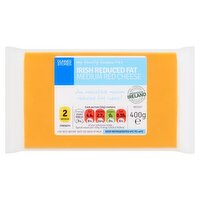 Dunnes Stores My Family Favourites Irish Reduced Fat Medium Red Cheese 400g