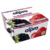 Alpro Blackberry & Raspberry-Cranberry 4 x 125g (500g)