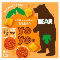 BEAR Fruit Yoyos Marvellous Mango Multipack 5x20g