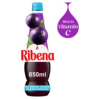 Ribena Blackcurrant Squash No Added Sugar 850ml