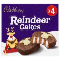 Cadbury Christmas Reindeer Cakes 4 Pack