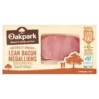 Oakpark 6 Naturally Smoked Lean Bacon Medallions 170g