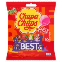 Chupa Chups 10 Paper Stick Lollipops 120g