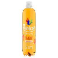 Rubicon Orange Mango Sparkling Spring Water Bottle 500ml